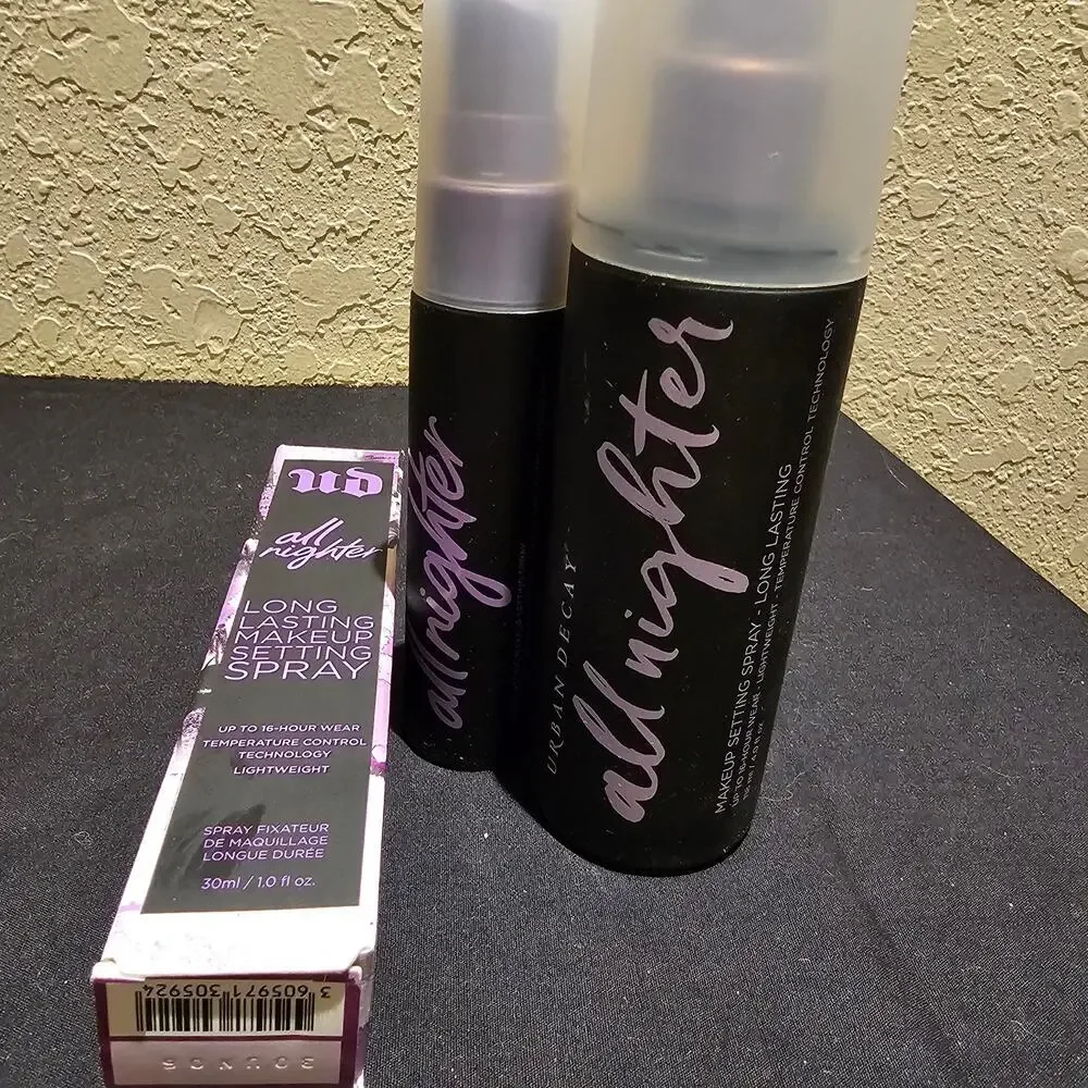 Urban Decay All Nighter Setting Spray Bundle 4oz + 1oz Long Lasting Makeup Spray
